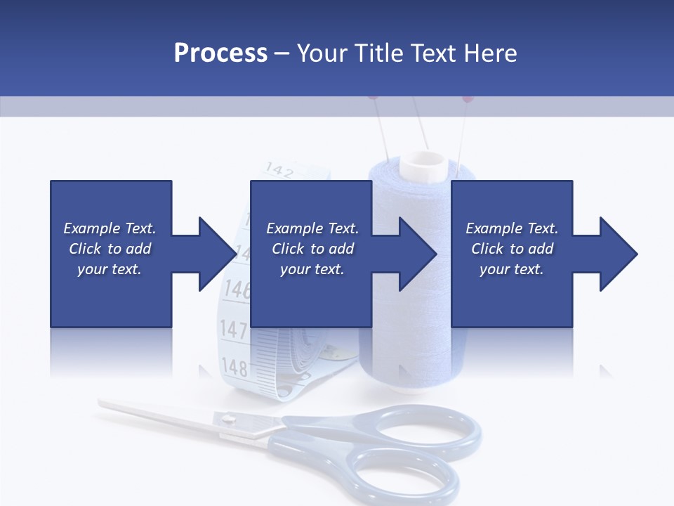 Scissors Button Material PowerPoint Template