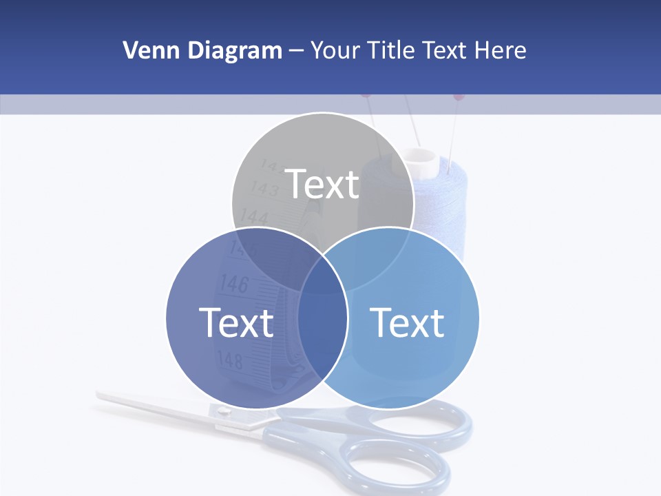 Scissors Button Material PowerPoint Template