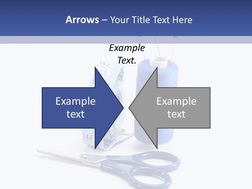Scissors Button Material PowerPoint Template