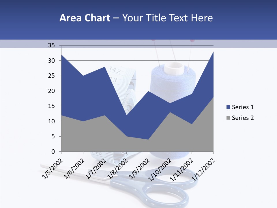 Scissors Button Material PowerPoint Template