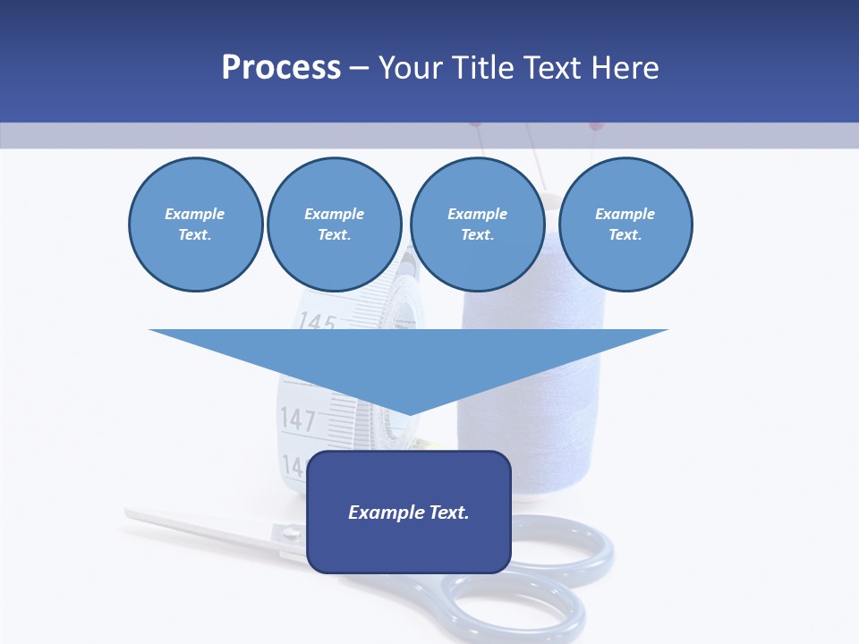 Scissors Button Material PowerPoint Template