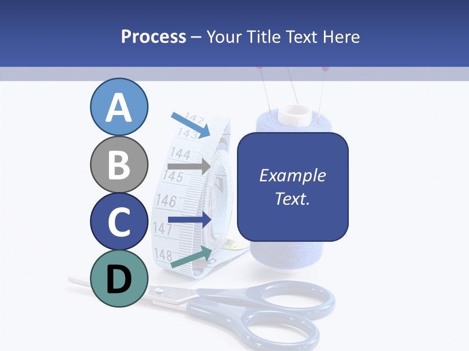 Scissors Button Material PowerPoint Template