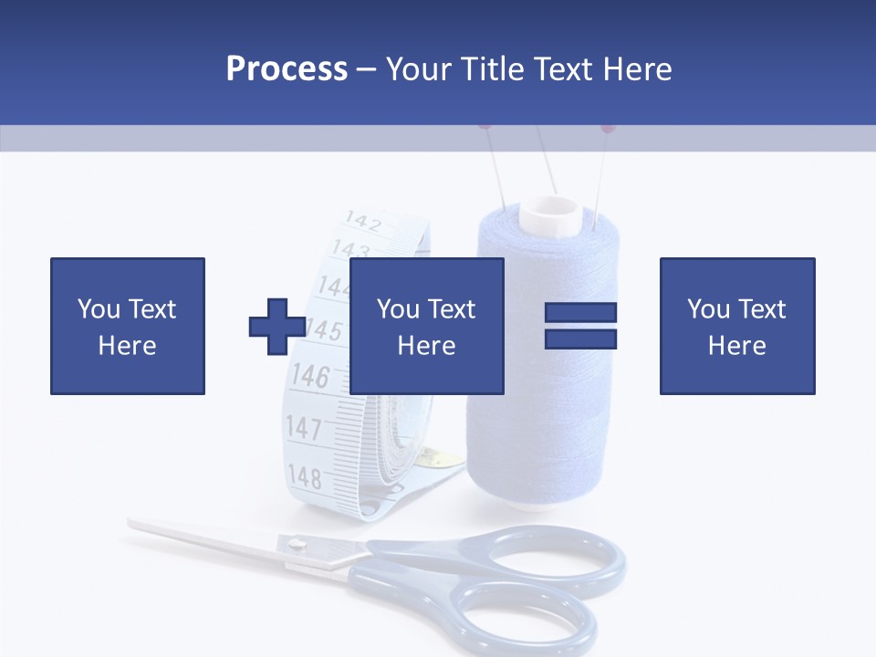Scissors Button Material PowerPoint Template
