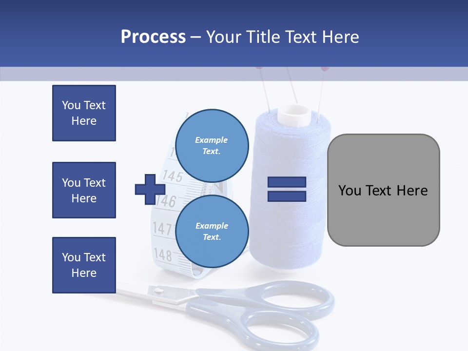 Scissors Button Material PowerPoint Template