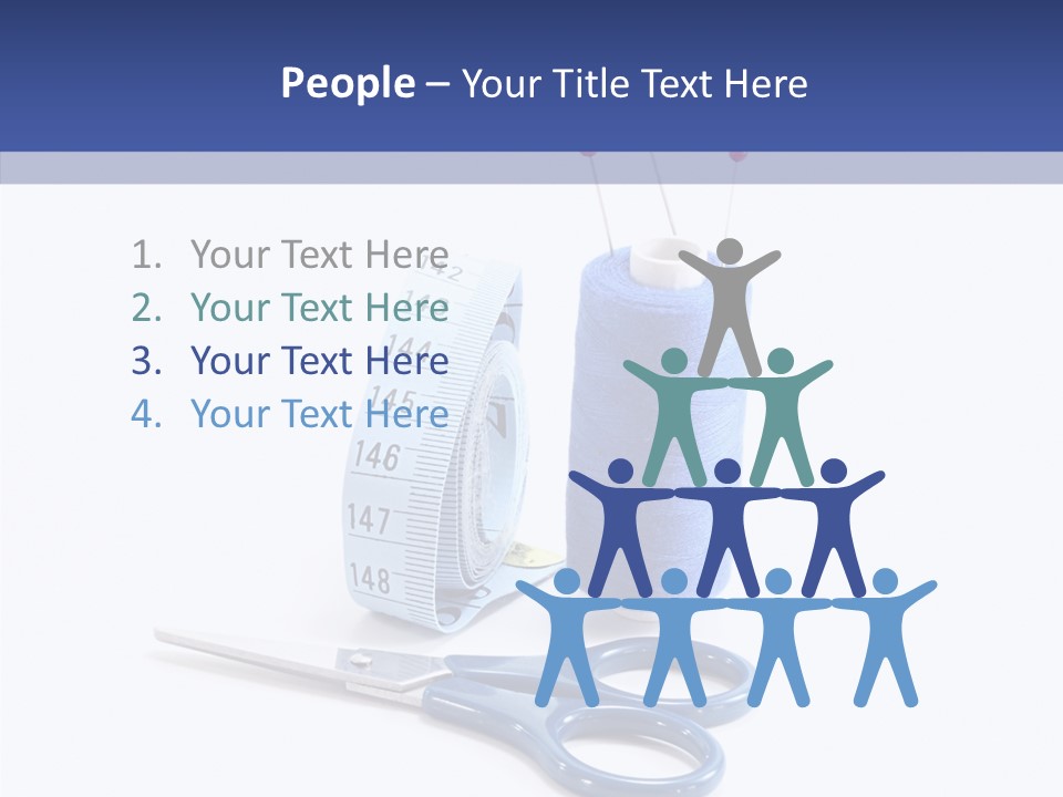 Scissors Button Material PowerPoint Template