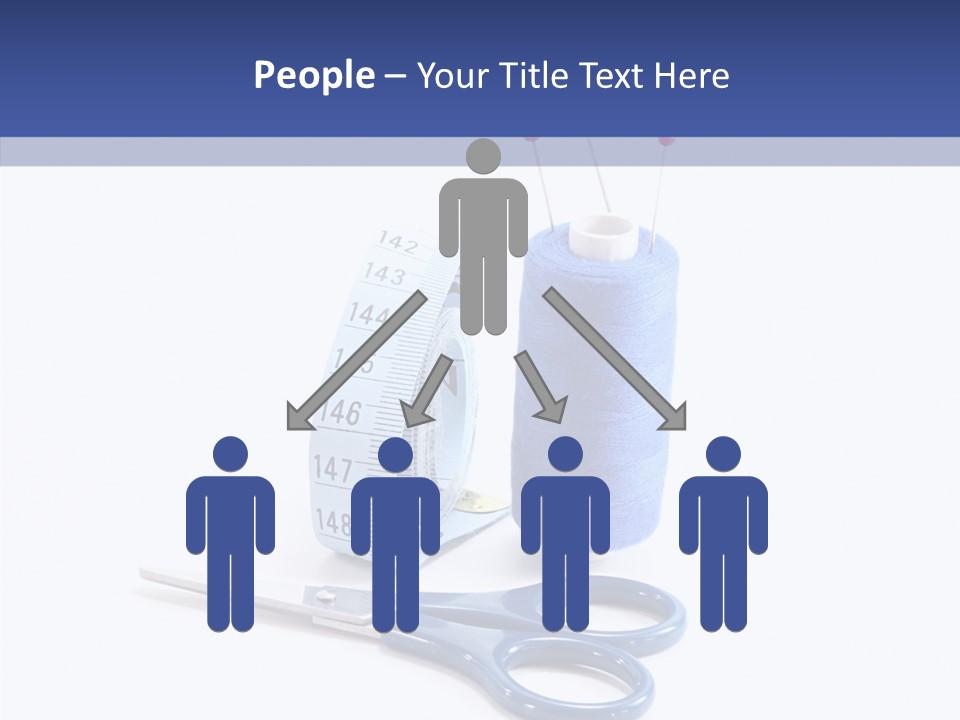 Scissors Button Material PowerPoint Template