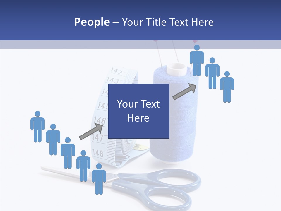 Scissors Button Material PowerPoint Template