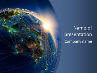 World Map Internet PowerPoint Template