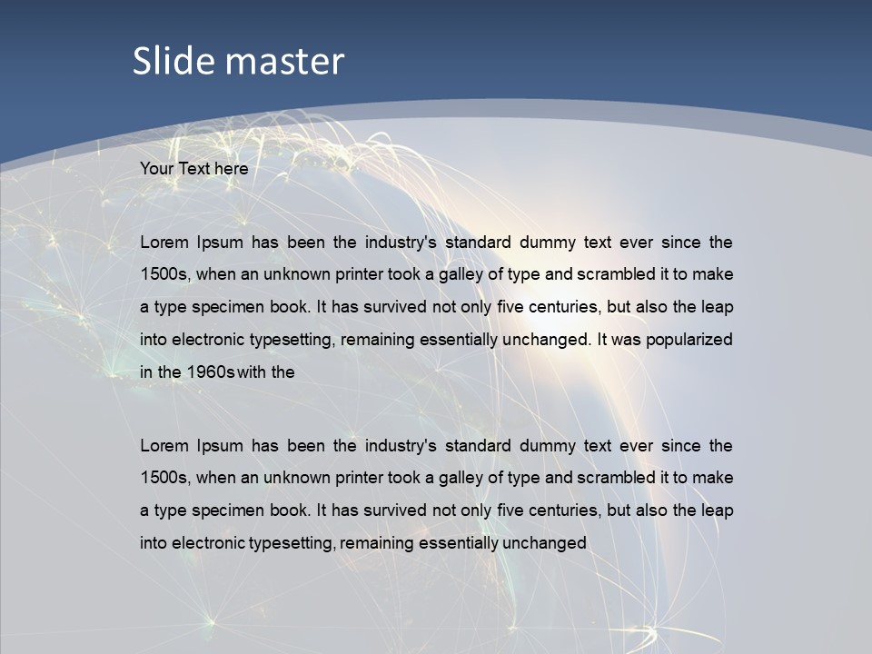 World Map Internet PowerPoint Template