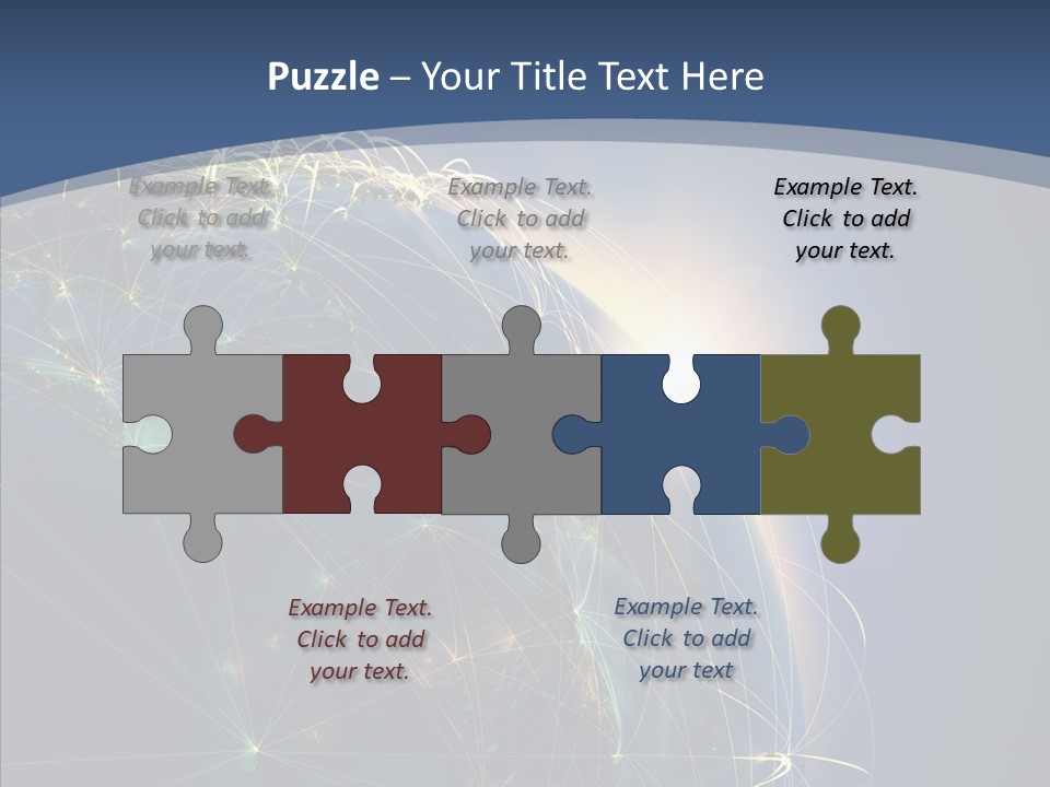 World Map Internet PowerPoint Template