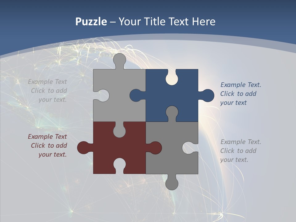 World Map Internet PowerPoint Template