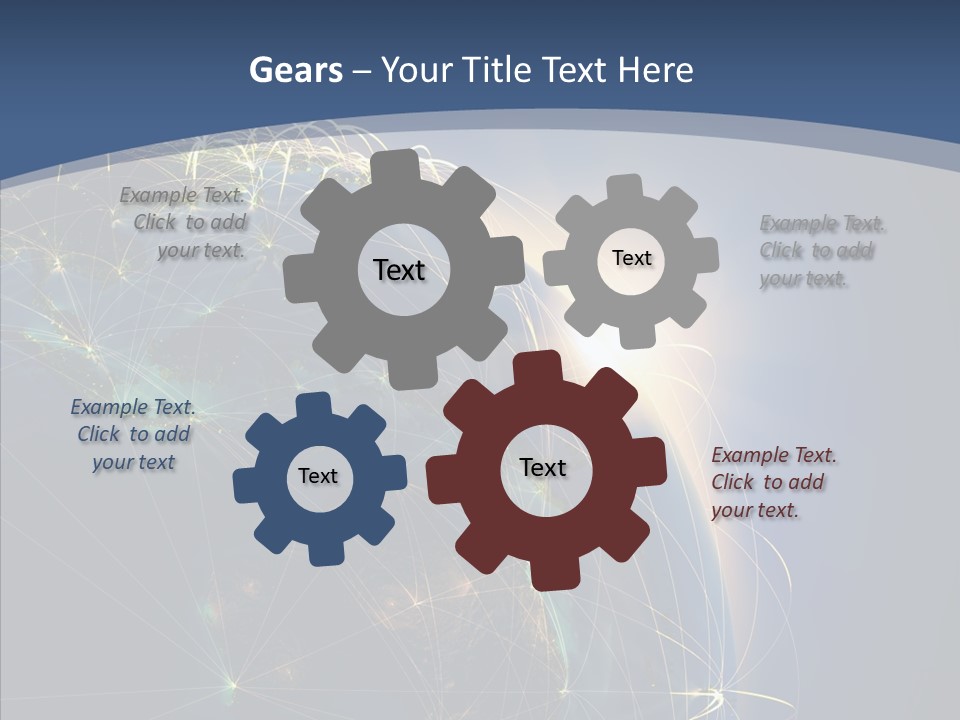 World Map Internet PowerPoint Template