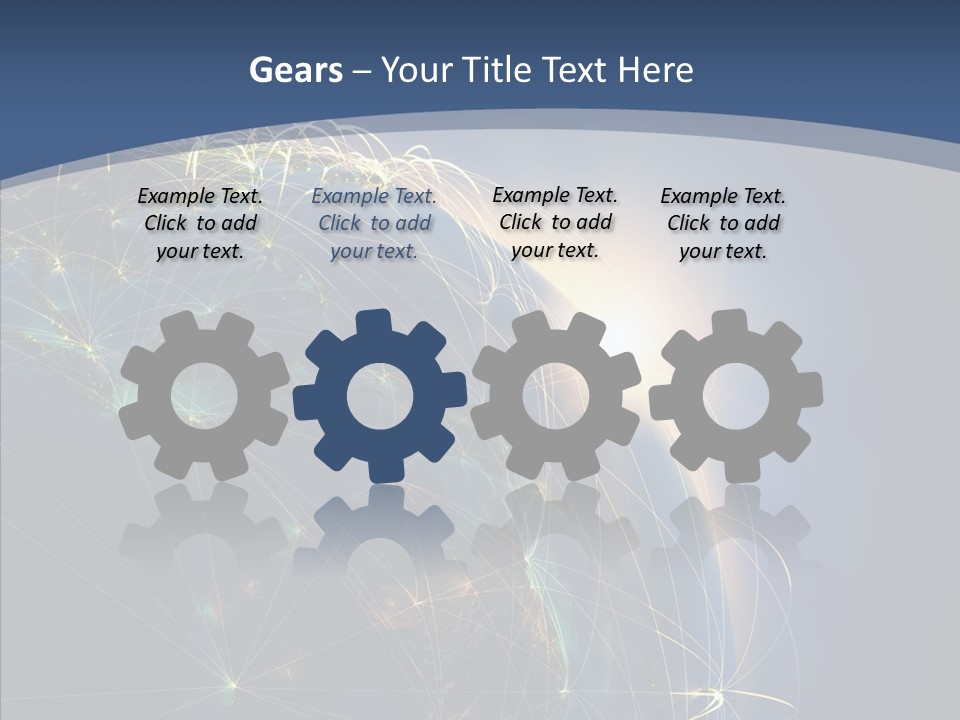 World Map Internet PowerPoint Template