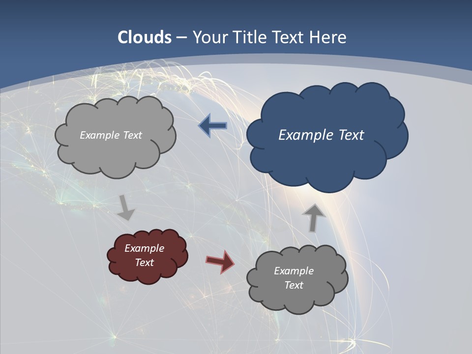 World Map Internet PowerPoint Template
