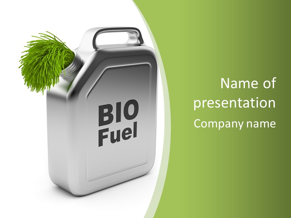 Power Biofuel Oil PowerPoint Template