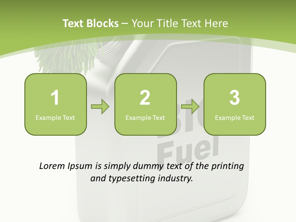 Power Biofuel Oil PowerPoint Template