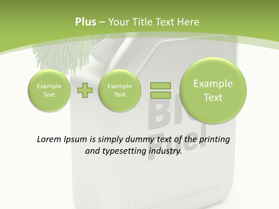 Power Biofuel Oil PowerPoint Template