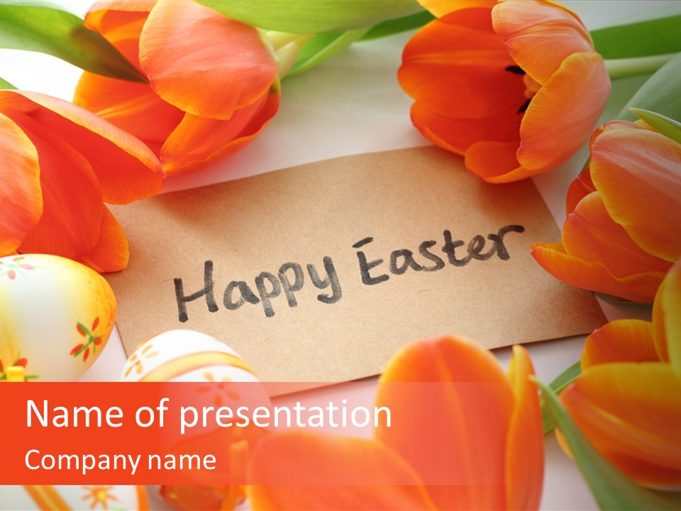 Decorative Egg Celebration PowerPoint Template