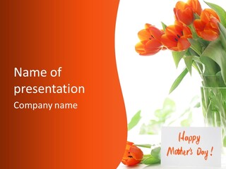 Natural April Flower PowerPoint Template