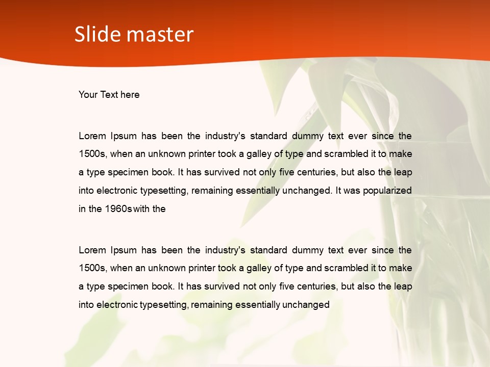 Natural April Flower PowerPoint Template