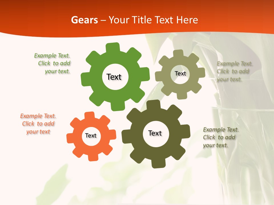 Natural April Flower PowerPoint Template