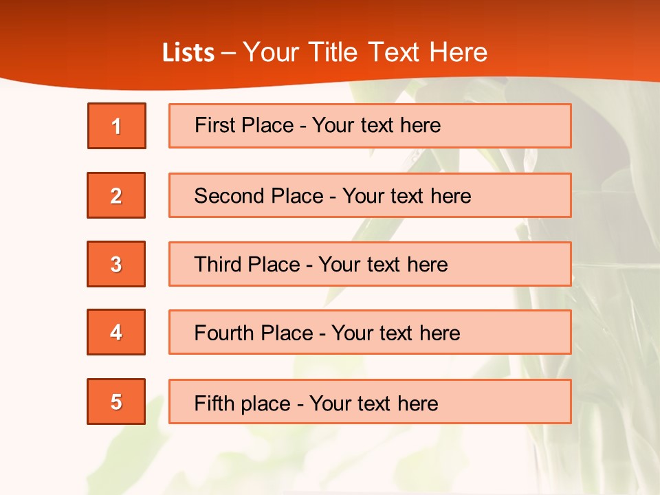 Natural April Flower PowerPoint Template
