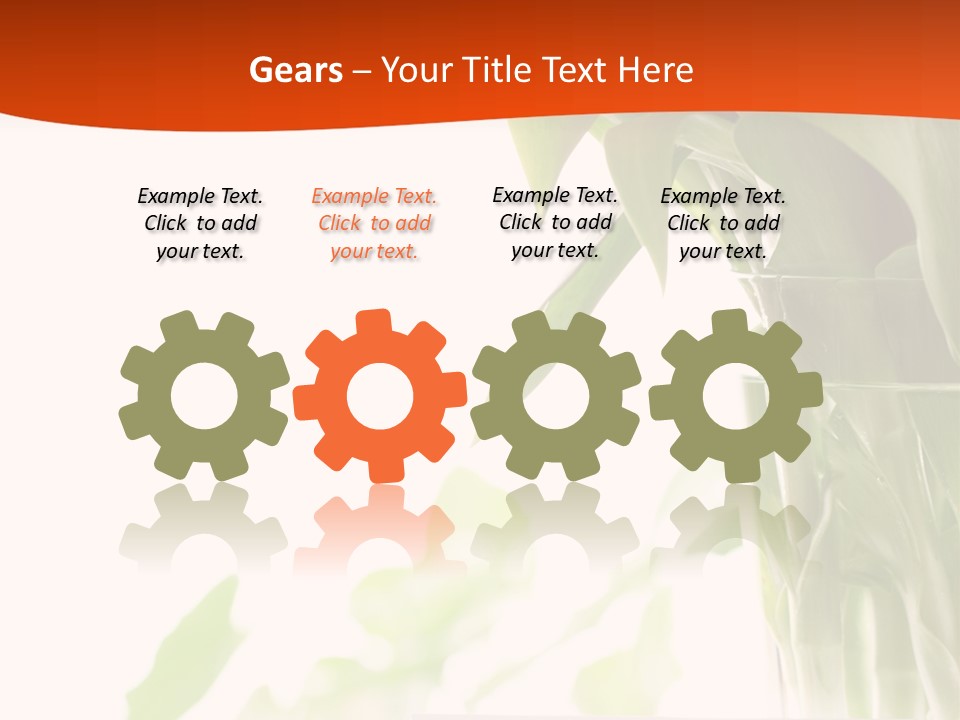 Natural April Flower PowerPoint Template