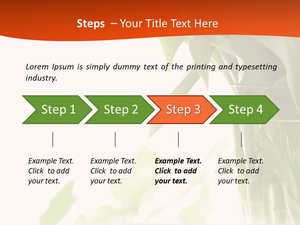 Natural April Flower PowerPoint Template