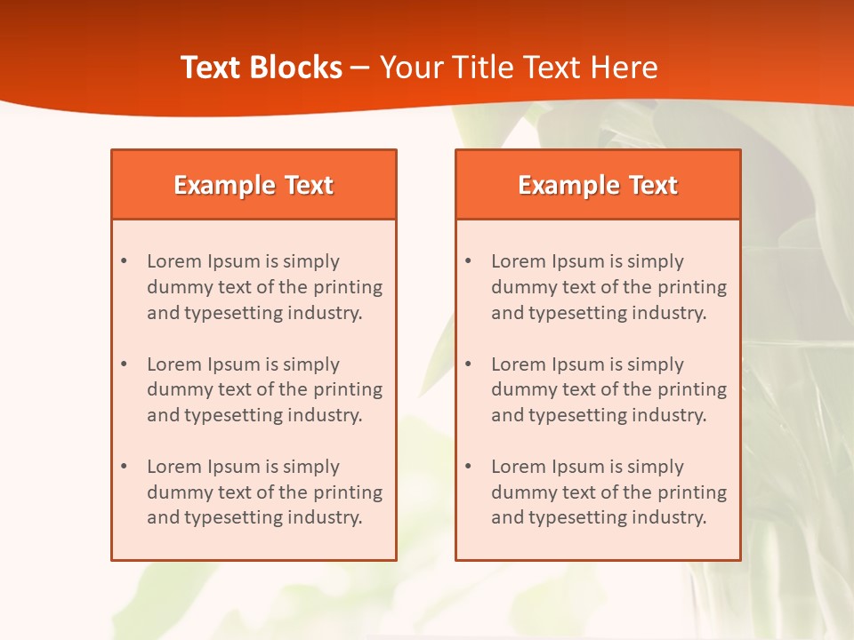 Natural April Flower PowerPoint Template