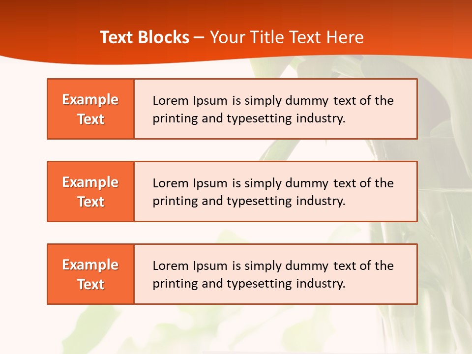 Natural April Flower PowerPoint Template