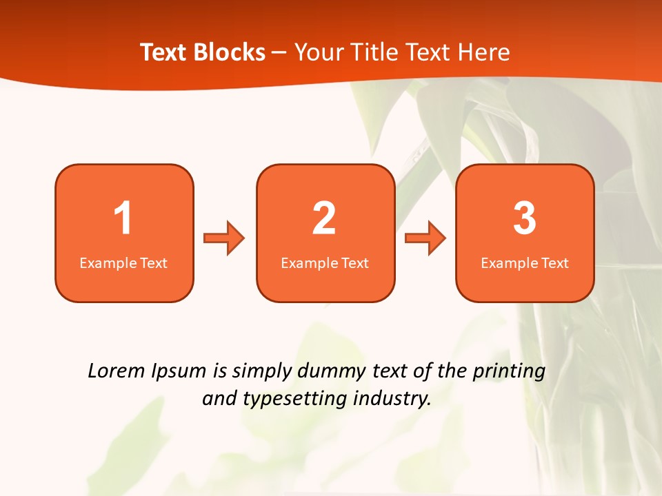 Natural April Flower PowerPoint Template