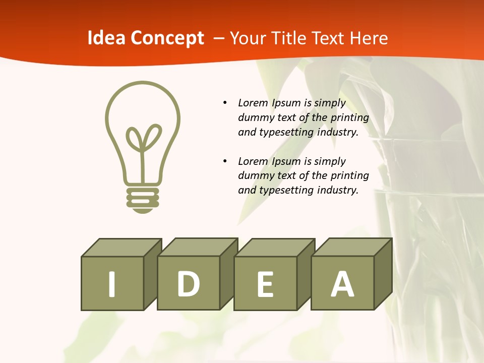 Natural April Flower PowerPoint Template