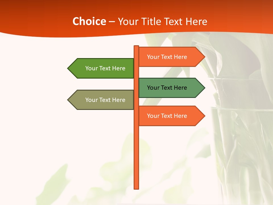 Natural April Flower PowerPoint Template