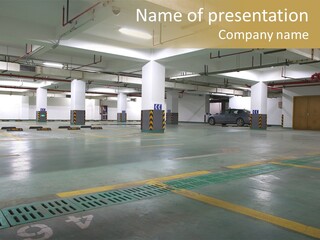 Car Basement City PowerPoint Template