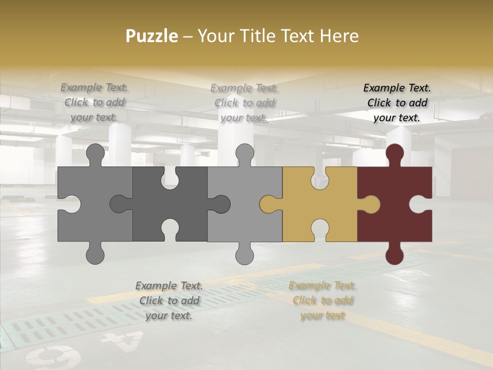 Car Basement City PowerPoint Template