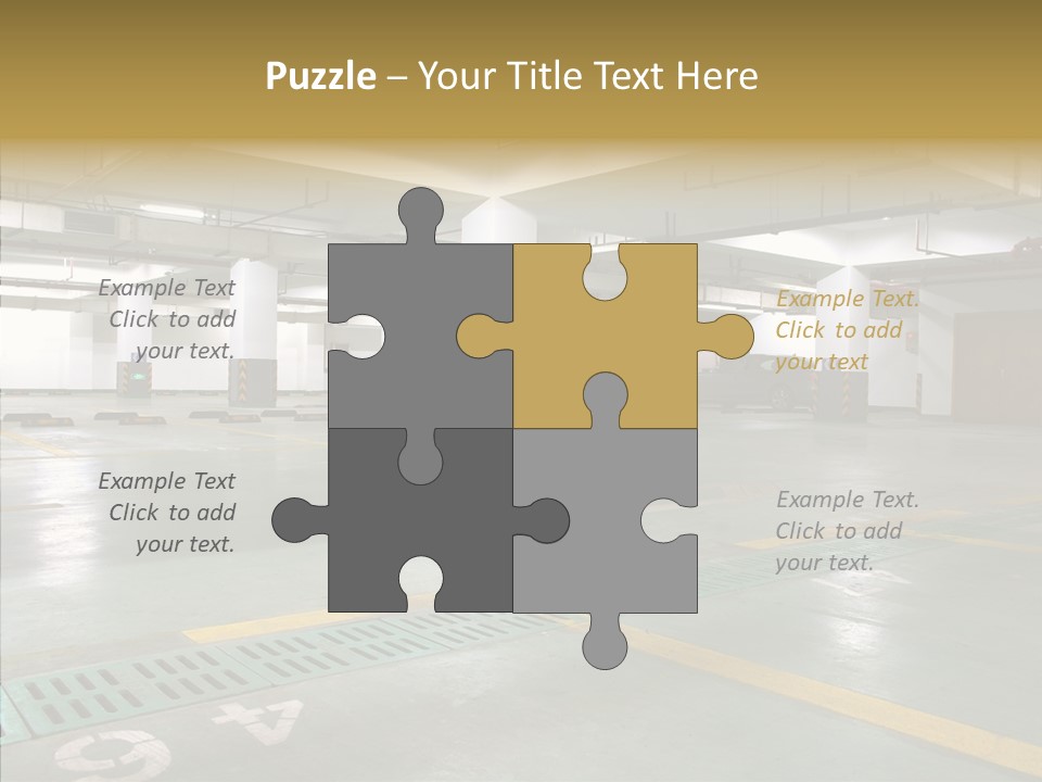 Car Basement City PowerPoint Template