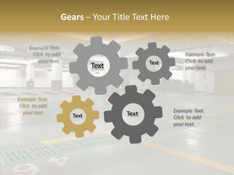 Car Basement City PowerPoint Template