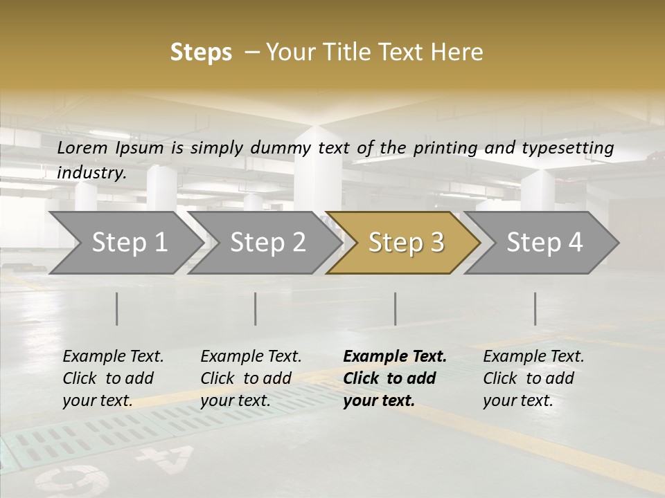 Car Basement City PowerPoint Template