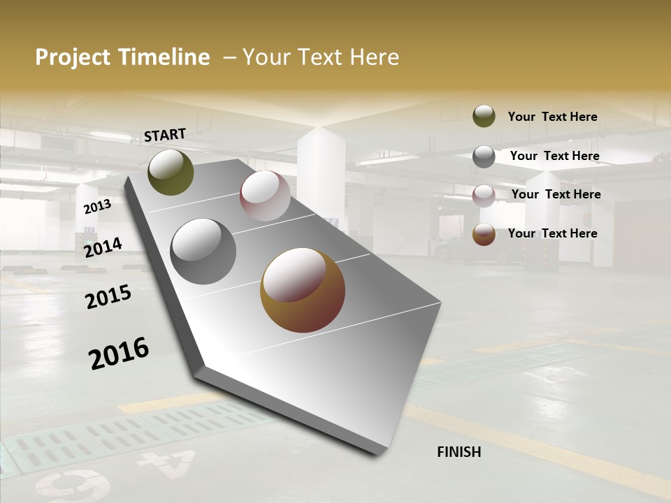 Car Basement City PowerPoint Template
