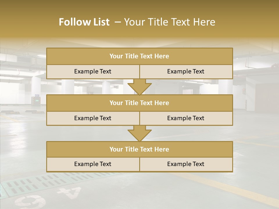 Car Basement City PowerPoint Template