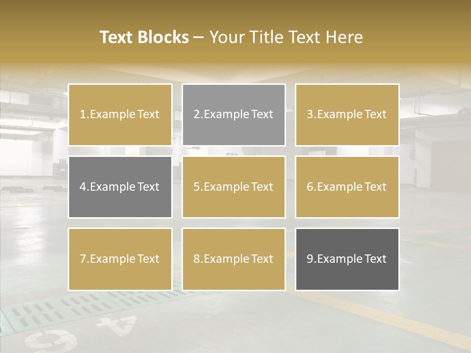 Car Basement City PowerPoint Template