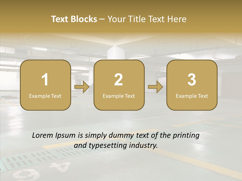 Car Basement City PowerPoint Template