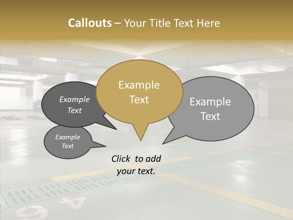 Car Basement City PowerPoint Template