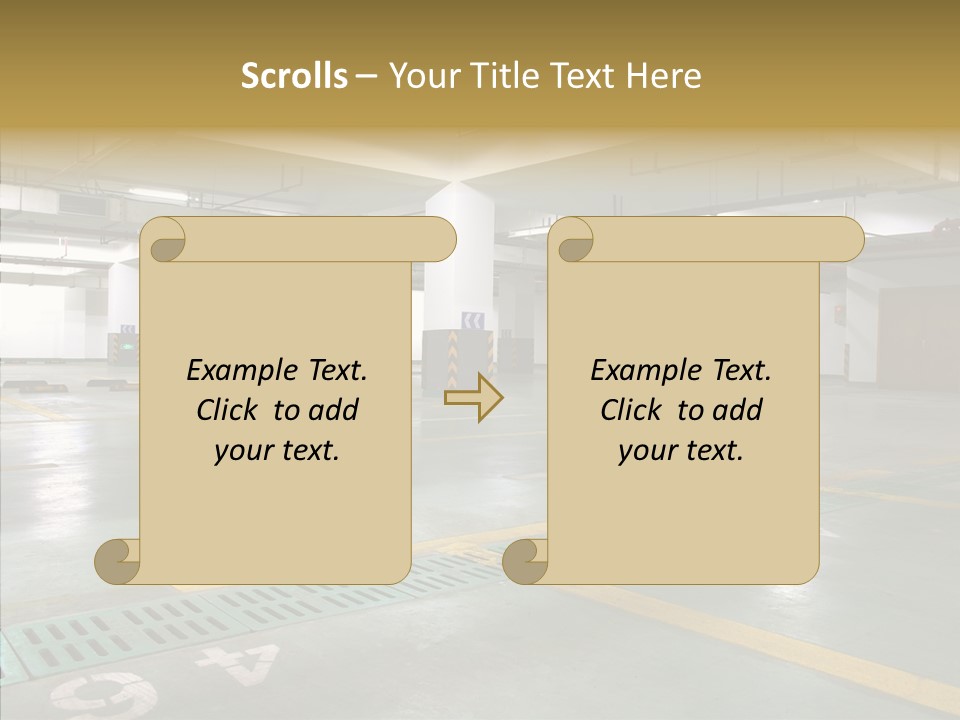 Car Basement City PowerPoint Template