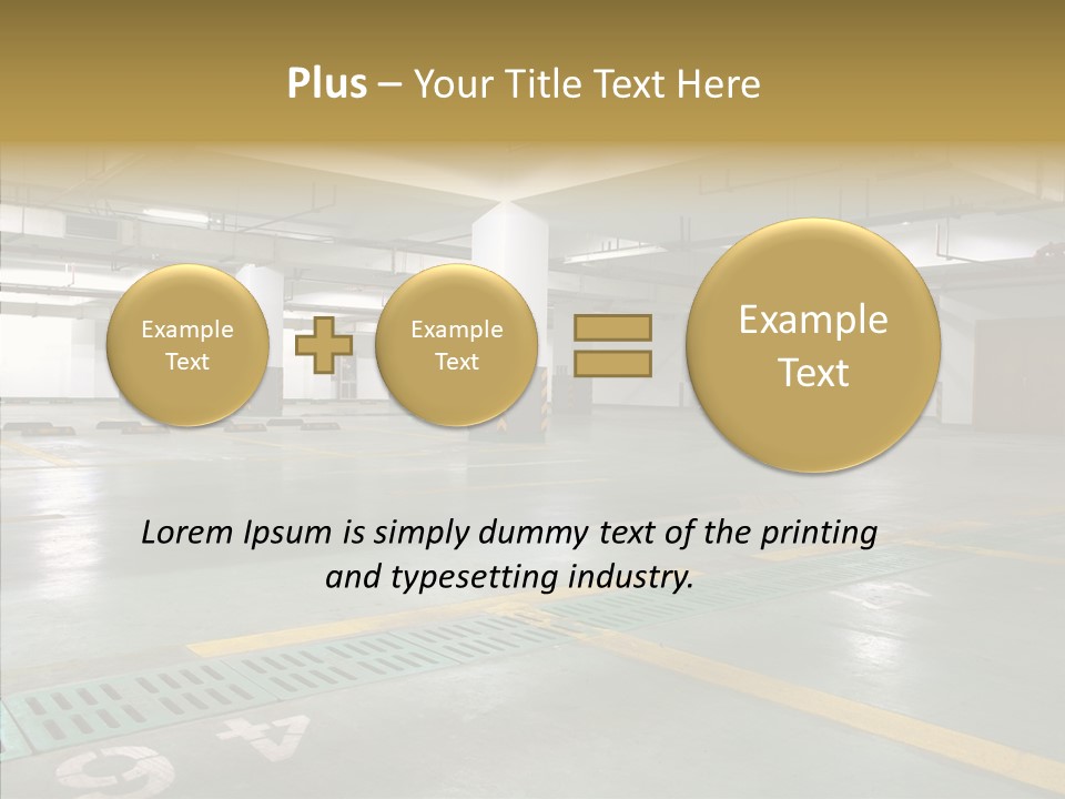 Car Basement City PowerPoint Template