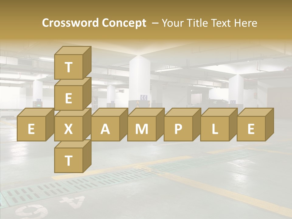 Car Basement City PowerPoint Template