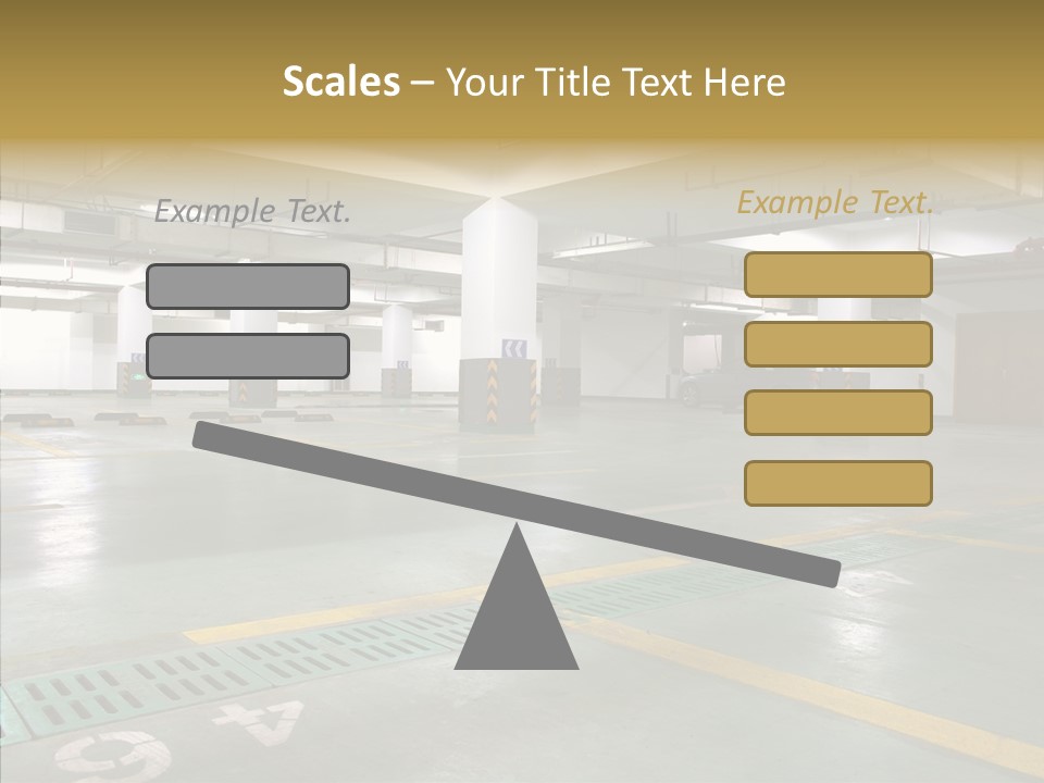 Car Basement City PowerPoint Template