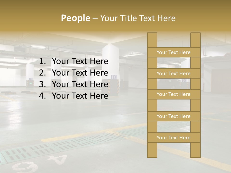 Car Basement City PowerPoint Template