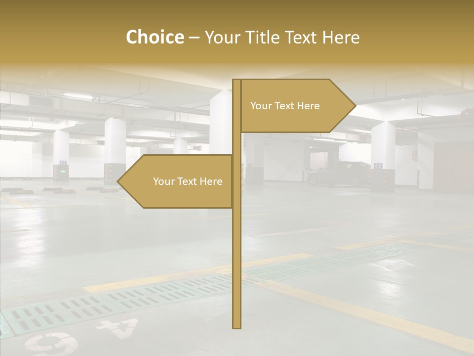 Car Basement City PowerPoint Template