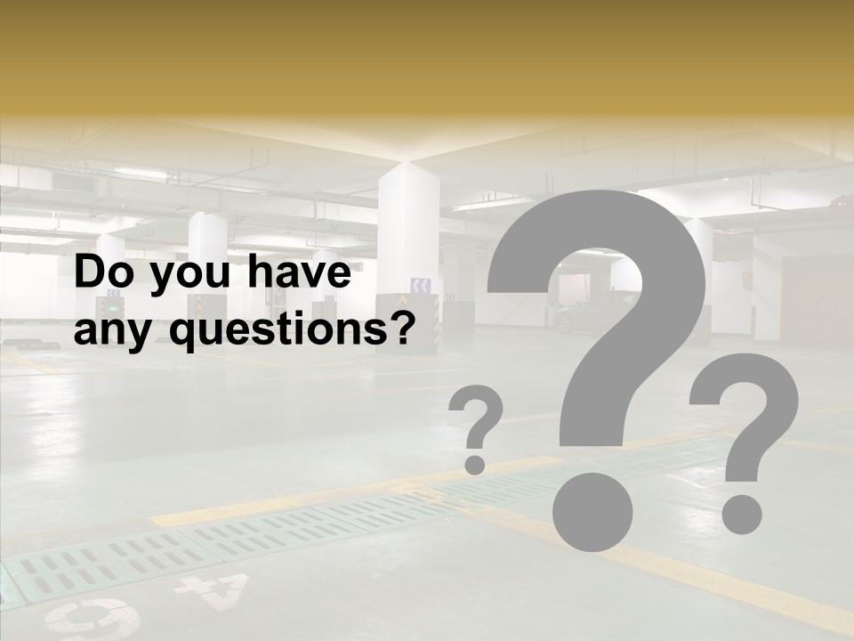 Car Basement City PowerPoint Template